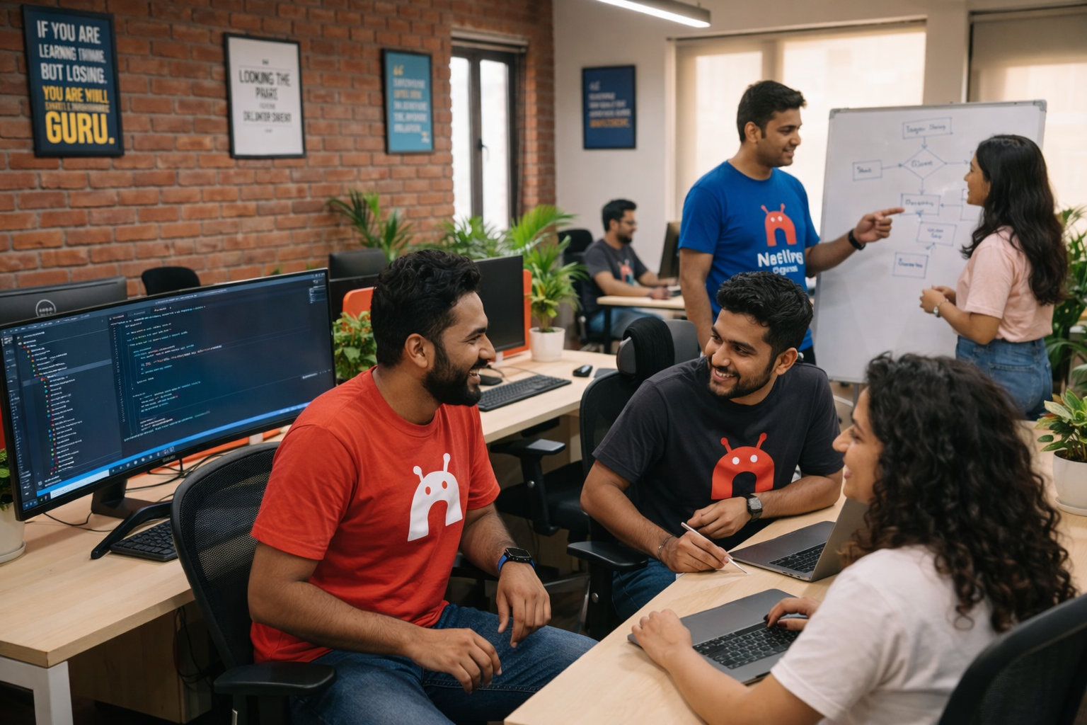 Netling Digital team collaborating on a project